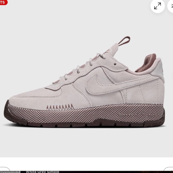 Nike Air Force 1 Wild Platinum Velvet - Picture 1 of 7